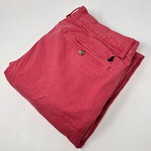 Polo Ralph Lauren Stretch Straight Fit Chino Pants Men's 34x29 Pink Cotton Twill